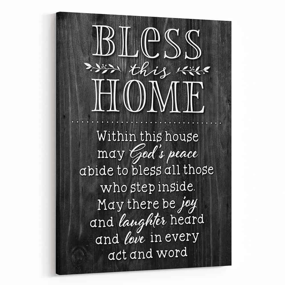 Bless this Home Canvas Print – House Warming Gifts