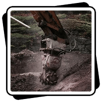 AQ2 on Samsung 140 for Rock Excavation next to House