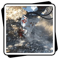 AQ-3XL on CAT320 Land Development rock removal in Texas