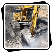 AQ4XL on PC450 Cutting Hard Sandstone