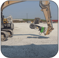 AQ4 with Rotation Unit Operating in Underground Limestone Mine.