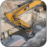 AQ-6 Trenching Limestone with Compressive Strength Ranging 18,000-30,000psi