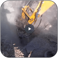 AQ-4 and AQ-4XL Trenching in Lexington KY limestone