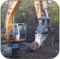 AQ-4 on Liebherr 934 Trenching Red Shale in North Carolina