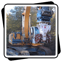 AQ-4 on Liebherr 934 Trenching Red Shale in North Carolina