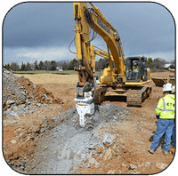 AQ-4 Drum Cutter on PC360 - Working in Hard Limestone