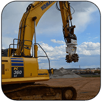 AQ-4 Drum Cutter on PC360 - Working in Hard Limestone