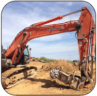 AQ-4 on Liebherr 934 Trenching Red Shale in North Carolina