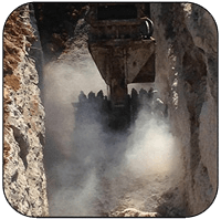 AQ-4XL on Hitachi EX470 - Trenching 100MPa Limestone