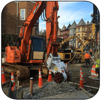 AQ2 on Doosan 140 Excavating Shaft for Washington DC Water Tunnel