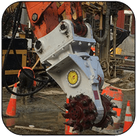 AQ2 on Doosan 140 Excavating Shaft for Washington DC Water Tunnel