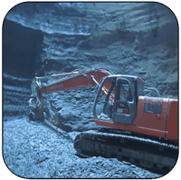 AQ4 on Hitachi 225 for Tunnel Excavation in Cleveland, Ohio