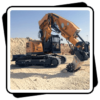 AQ4 on Liebherr 934T Tunnel Excavator Prior to Riyadh Metro Tunnel Project Excavation