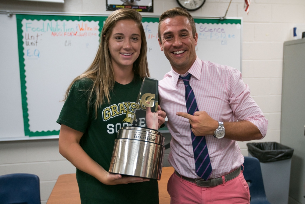 Duke women's soccer freshman Ella Stevens named Gatorade