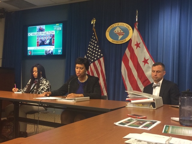 Mayor Bowser shares budget plans with student journalists