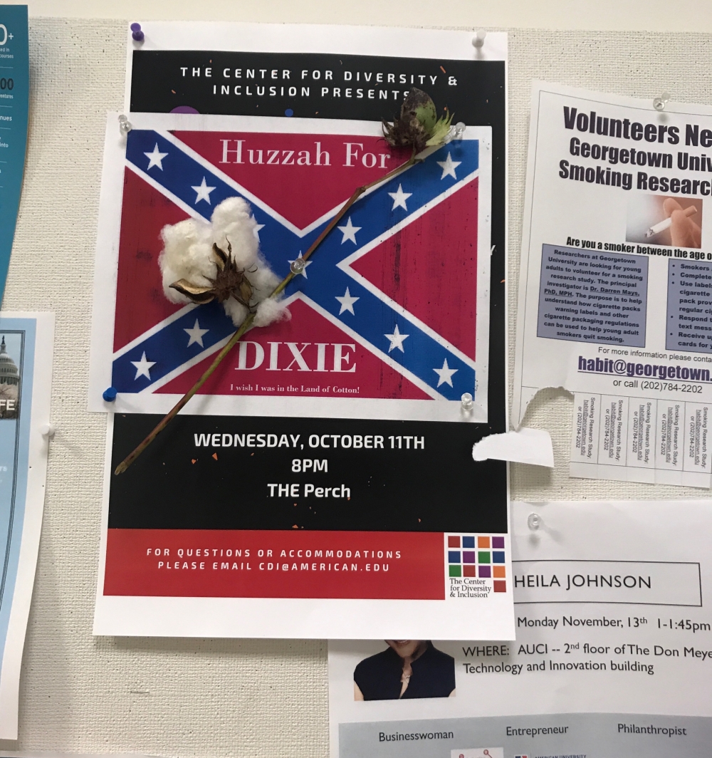 confederate flag fliers found hanging in four american university confederate flag flyers