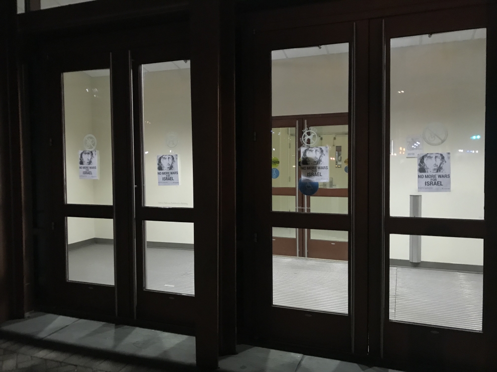 ‘No More Wars for Israel’ flyers posted on School of International Service building