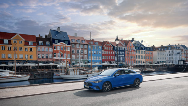 Mercedes-Benz CLA 250+ with EQ Technology | Energy consumption combined: 14.1 – 12.2 kWh/100 km | CO2 emissions combined: 0g/km | CO2 class: A; Clear Blue metallic / ARTICO man-made leather / MICROCUT black / clean white;Mercedes-Benz CLA 250+ with EQ Technology | Energy consumption combined: 14.1 – 12.2 kWh/100 km | CO2 emissions combined: 0g/km | CO2 class: A*