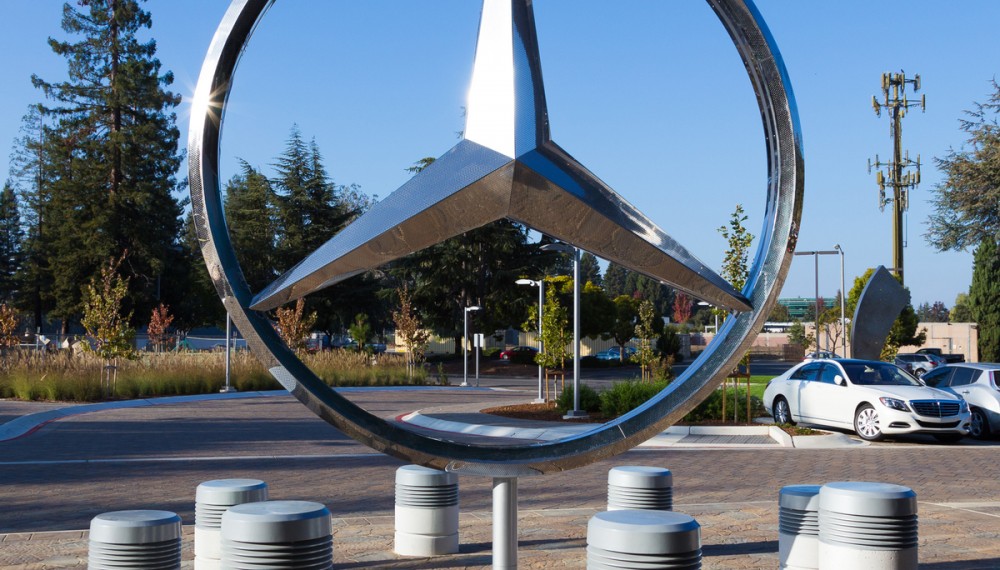 Mercedes-Benz Logo Statue