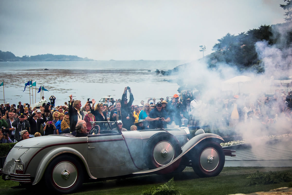 Best of Show“ at the Pebble Beach Concours d’Elegance 2012: Mercedes-Benz Type S with Saoutchik bodywork, built in 1928. Because of its 6.8-litre engine capacity, the car was also known as Type 680 S