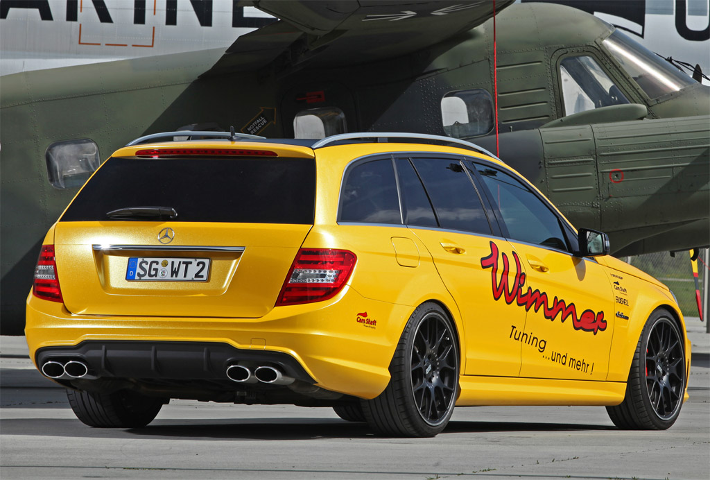 Mercedes C63 AMG by Wimmer With 624HP rear exterior