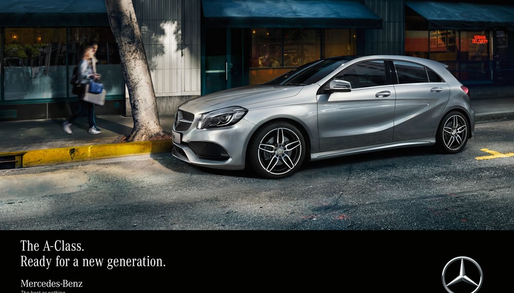 To mark the launch, Mercedes-Benz is starting an extensive marketing and advertising campaign on all communication channels under the title "The A-Class. Ready for a new generation." The campaign will be centred on various print advertisements and a TV spot. Aimed at a young, modern target group, they will present the vehicle as the perfect companion in everyday life. The message is: the new A-Class offers its occupants even more comfort than before while remaining as dynamic as ever.