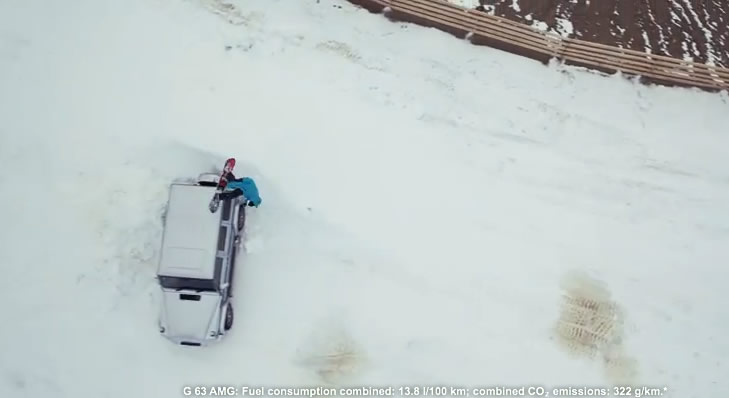 Extreme Sports Meet AMG in New Winter Video