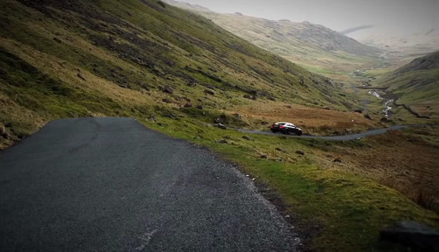 Mercedes C63 AMG Black Series Tackles Hardknott Pass
