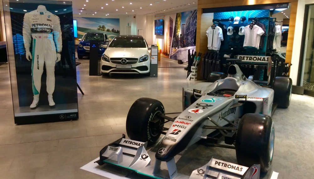 Mercedes-Benz Pop Up Shop in Newcastle