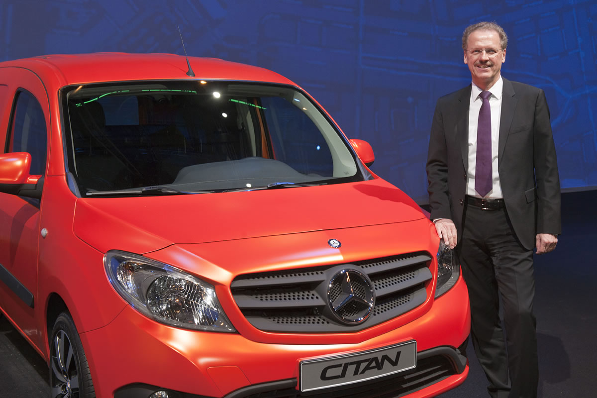 Mercedes-Benz Citan with Volker Mornhinweg, Head of Mercedes-Benz Vans