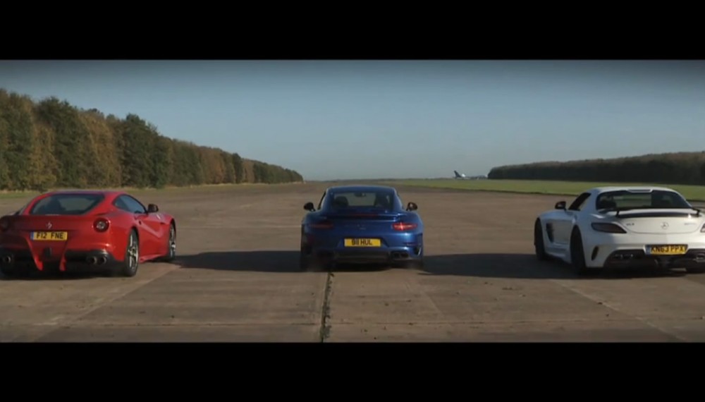 SLS AMG BLACK SERIES drag race