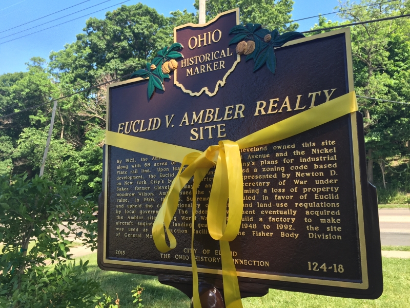 Historical Marker Dedicated to Recognize Landmark Zoning Case Euclid