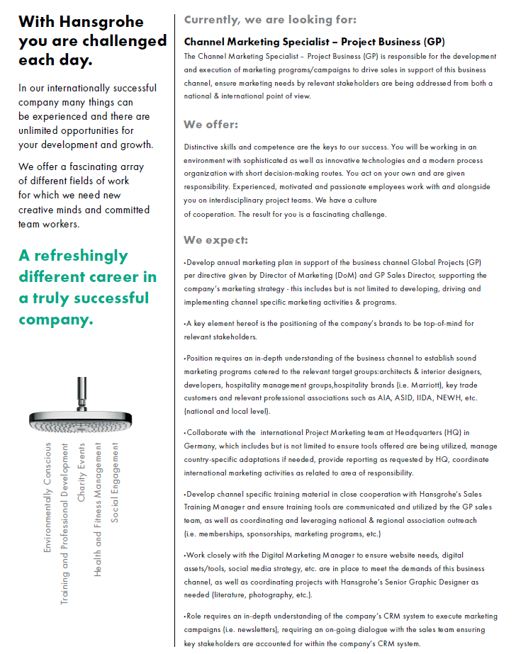 Working at Hansgrohe Glassdoor