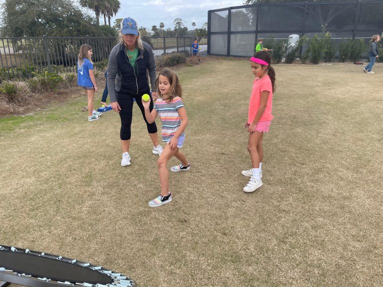 Beth outdoors with juniors 2