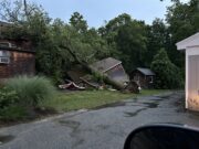 Storm Sweeps Through RI —  Photo: Tree Crushes Garage in Barrington