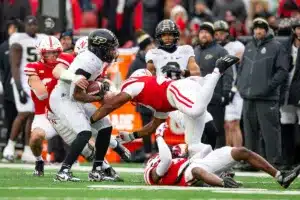 … during a college football game on Saturday, October 28, 2023, in Lincoln, Nebraska. Photo by John S. Peterson.