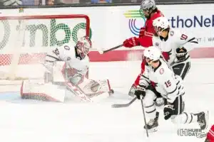 Omaha goaltender Seth Eisele