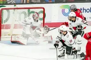 Omaha goaltender Seth Eisele