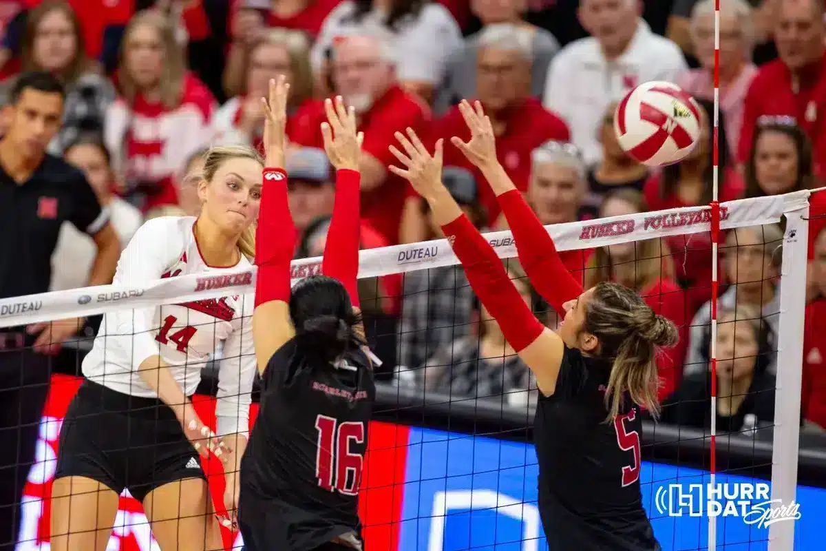 Batenhorst Bounces Back to Lead Huskers to Scarlet Knight Sweep