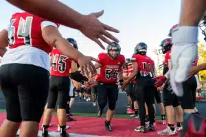 Westside High School Talon Barnes (56) during a game between Lincoln North East and Westside in Omaha, NE on Thursday October 19tth, 2023. Photo by Eric Francis
