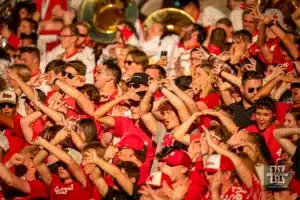 Nebraska Cornhuskers dans during a game between the Northwestern Wildcats and the Nebraska Cornhuskers in Lincoln, NE on Thursday October 21st, 2023. Photo by Eric Francis