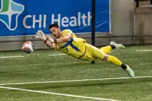 Creighton goalkeeper Blake Gillingham