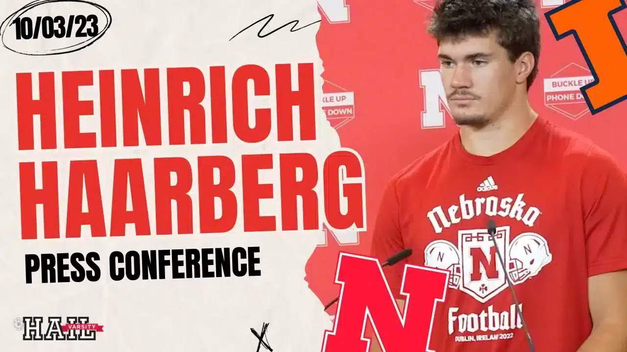 Nebraska Football Quarterback Heinrich Haarberg | Illinois Matchup | Full Press Conference