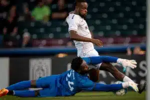 During a match between Omaha United and PSOC Charlotte 10/04/23. Photo by Eric Francis