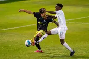 During a match between Omaha United and PSOC Charlotte 10/04/23. Photo by Eric Francis