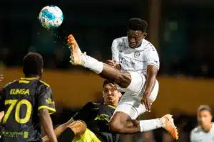 During a match between Omaha United and PSOC Charlotte 10/04/23. Photo by Eric Francis