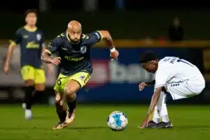 During a match between Omaha United and PSOC Charlotte 10/04/23. Photo by Eric Francis
