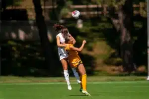 During a game between against Wyoming Sunday in Omaha, Nebraska August 27, 2023.  Photo by Eric Francis
