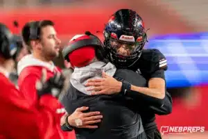 Westside Higih School quarterback Anthony Rezac (5) during a Class A State Championship[ game between Elkhorn South High School and Omaha Westside High School in Lincoln, NE on Tuesday November 21st, 2023. Westside defeated Elkhorn South 56-0. Photo by Eric Francis