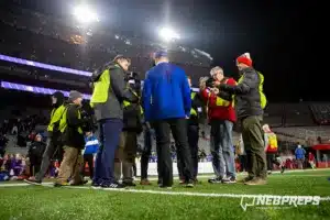 … during the Class B NSAA Football Championship on Monday, November 20, 2023, in Lincoln, Nebraska. Photo by John S. Peterson.
